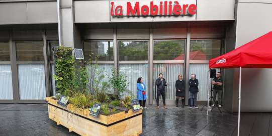 Die Pocket Schwammstadt beim die Mobiliar Hauptsitz in Bern Die Pocket Schwammstadt beim die Mobiliar Hauptsitz in Bern