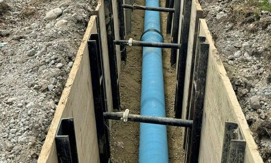 Sanierung der Trinkwasserleitung 